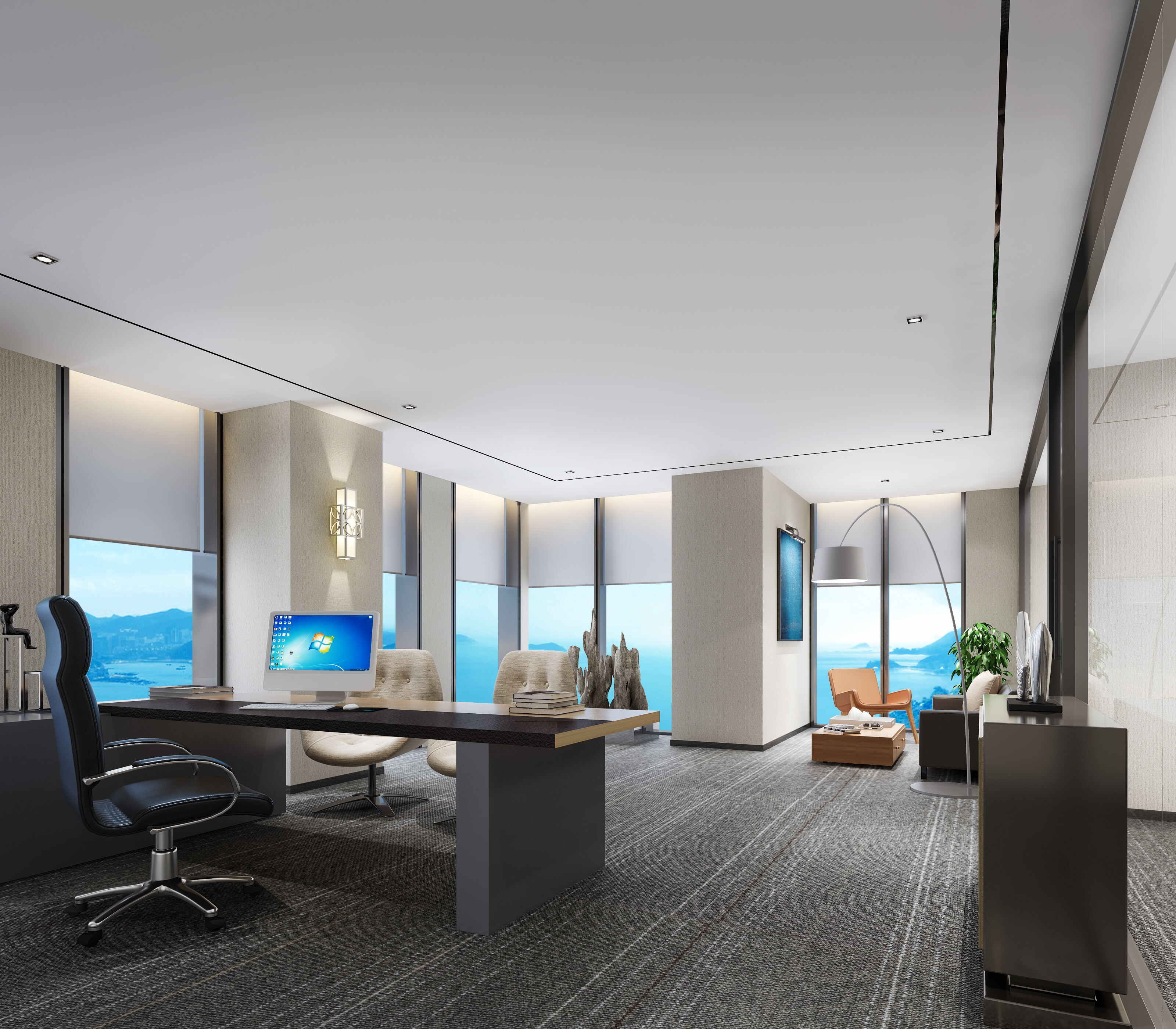 创意工业风老总办公室