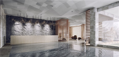 创意大厅前台装修效果图