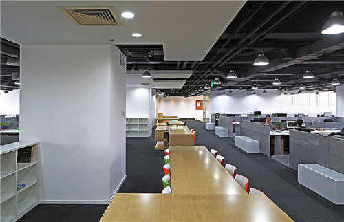 员工办公桌摆放装修效果图片