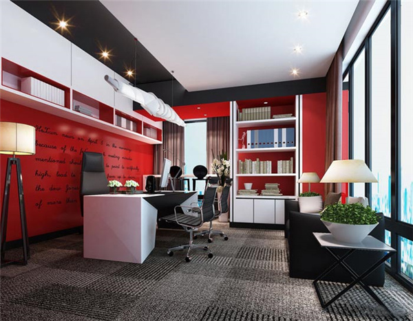 科技公司总经理办公室装修