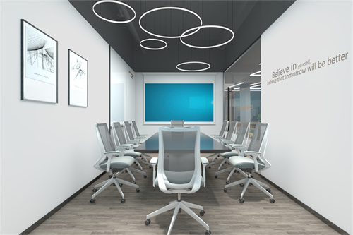 大型科技公司会议室设计效果图